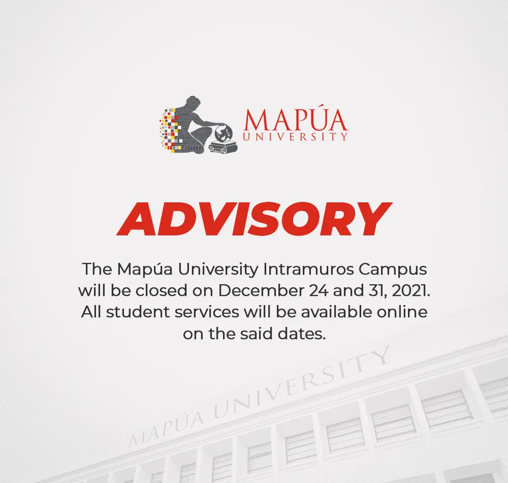 Mapua Announcement_Christmas Break